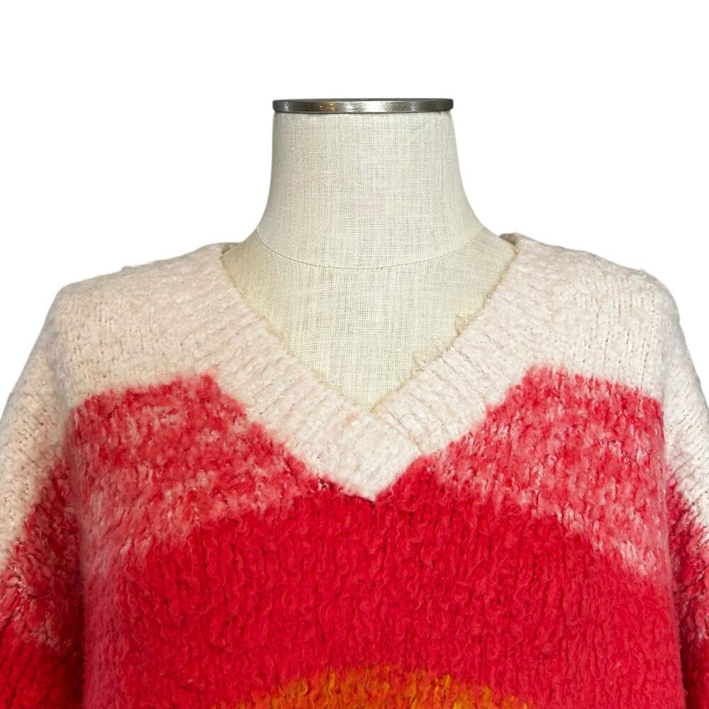 Anthropologie Simone Striped Fuzzy Knit Sweater Sz S - Picture 5 of 13